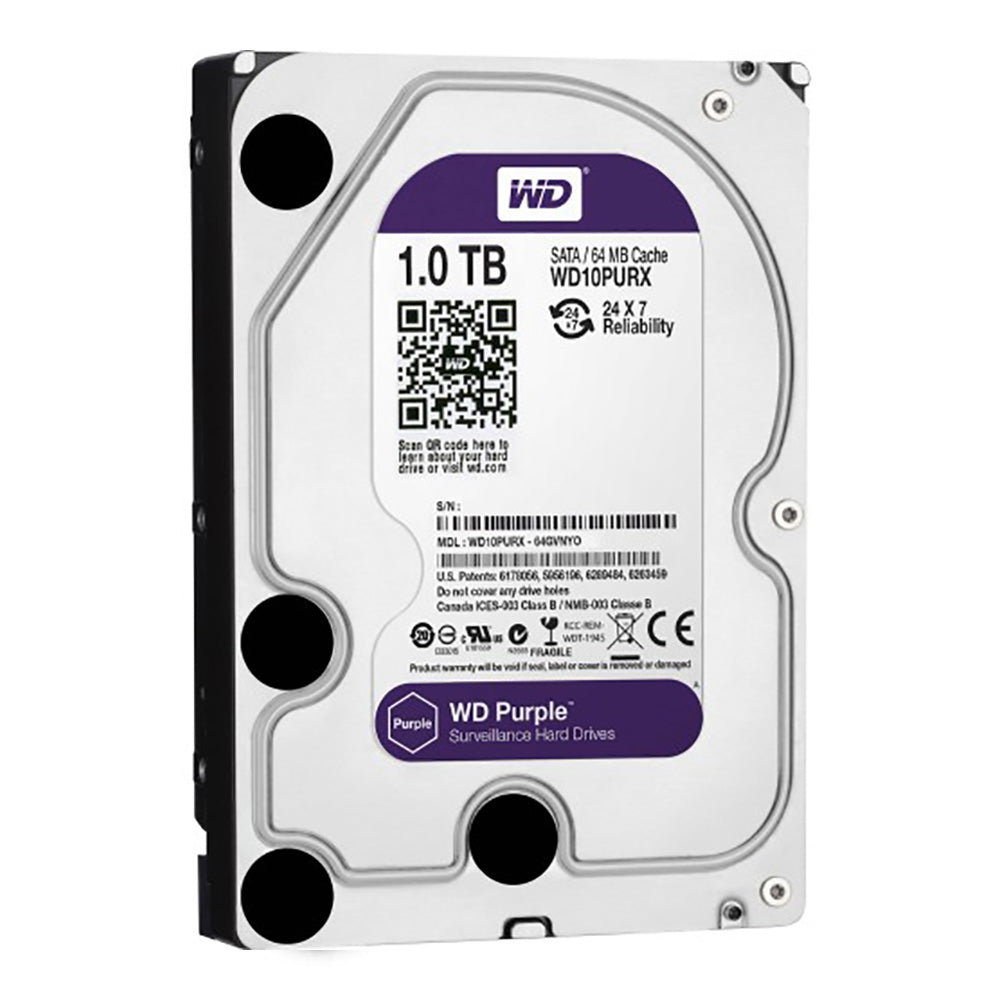 WD Purple Internal Hard Drive 3.5 Inch 1TB (4765581574244) WD Purple Internal Hard Drive 3.5 Inch 1TB (4765581574244)